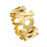 Paloma Picasso-Ring GG 750/000 Design 1984, RG 52, 8,4 gMindestpreis: 240 EUR