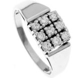 Brillant-Ring WG 585/000 mit 9 Brillanten, zus. 0,43 ct W/SI, RG 54, 3,9 gMindestpreis: 150 EUR