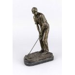 Nino Oliviono, Bildhauer des 20./21. Jh., Golfspieler beim Abschlag, an dernaturalistischen