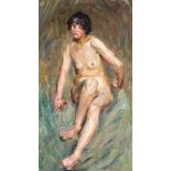 Louis Bonneton (1851-1933) (attrib.), Aktstudie, impressionistische, mit sicherem