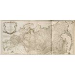 Seltene und sehr große historische Karte Russlands, 'Troisième partie de la carte d'Asie,contenant