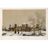 Russland, Konvolut von 7 Ansichten Moskaus und Umgebung um 1850, 'Palais imperial dePetrovskoi', '