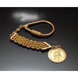 AN 18CT GOLD ST. CHRISTOPHER ON 18CT GOL