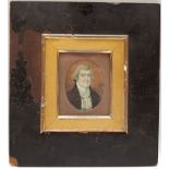 A MINIATURE PORTRAIT OF A GENTLEMAN DETA