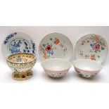 THREE 18TH CENTURY CHINESE BOWLS AND TWO
