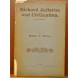 BOOK - RICHARD JEFFERIES & CIVILISATION
