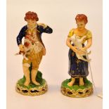 C19TH PAIR OF BLOOR DERBY FIGURES, BOY A