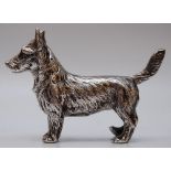 EDWARDIAN SILVER NOVELTY 'TERRIER DOG' P