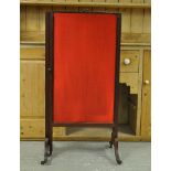 AN UNUSUAL C19TH FOLDING SCREEN WITH VER
