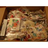 BOX OF LOOSE STAMPS, MANY IN PACKETS, PR