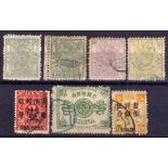 CHINA: 1885-98 SMALL SELECTION EARLIES W