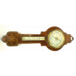 VICTORIAN WHEEL ANEROID BAROMETER, JOHN