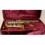 ALTO  SAXOPHONE IN VELVET LINED HARD CAS