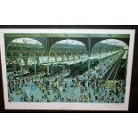 A CONTEMPORARY RAILWAY STATION PRINT BEL