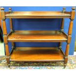 VICTORIAN MAHOGANY 3 TIER BUFFET STAND 1