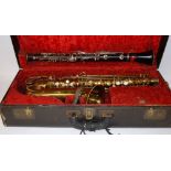 CASED CONN SAXOPHONE SERIAL NUMBER M2627