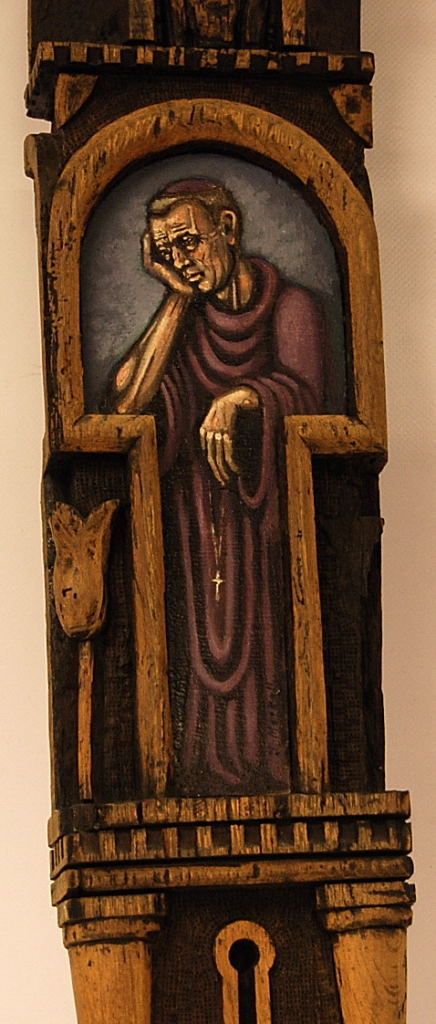 A CONTEMPORARY RELIGIOUS WOOD CARVING BY - Image 2 of 2