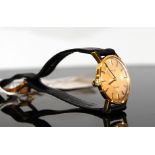 18CT GOLD LADIES DE-VILLE MANUAL WRIST W