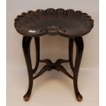 EDWARD & ROBERTS SHELL TOP STOOL ON CABR