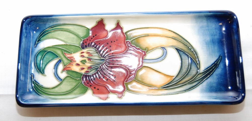 MODERN MOORCROFT RECTANGULAR PIN TRAY, D - Image 4 of 6