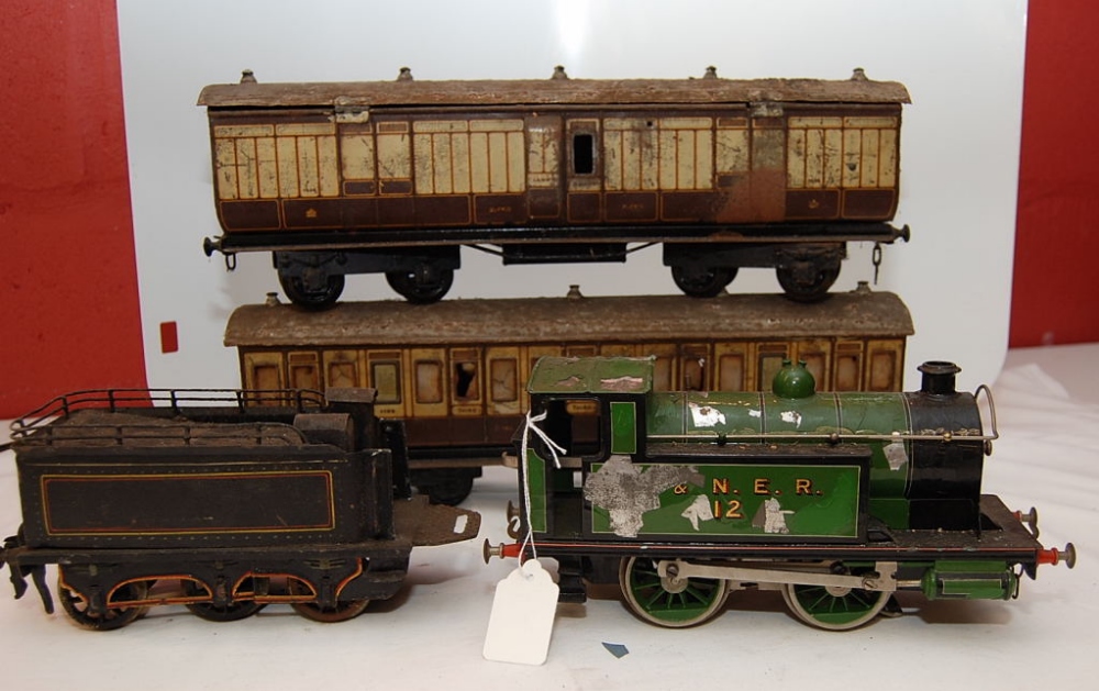 GERMAN TIN PLATE ELECTRIC MODEL LOCO 1.5