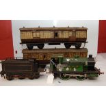 GERMAN TIN PLATE ELECTRIC MODEL LOCO 1.5