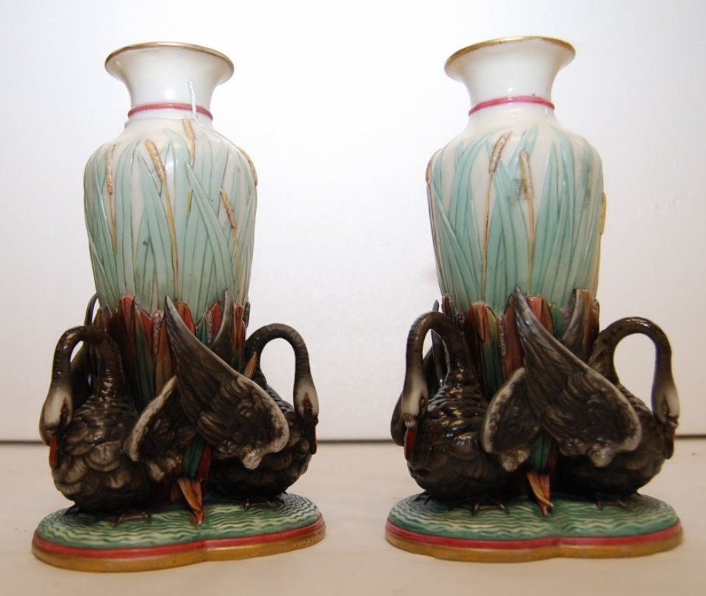 PAIR OF ROYAL WORCESTER PORCELAIN "BLACK - Image 2 of 8