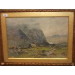 FRAMED WATER COLOUR, "HIGHLAND SCENE, FI