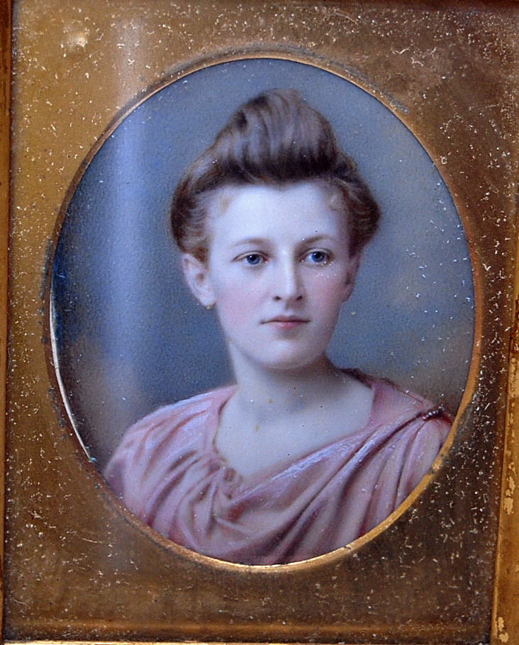 C19TH MINIATURE PORTRAIT OF YOUNG WOMAN - Image 3 of 6