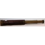 C19TH BRASS 4 DRAWER TELESCOPE NY ANDREW ROFS AND CO PICCADILLY (A/F CONDITION) Condition Report: