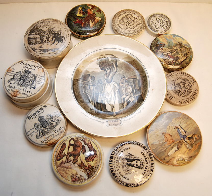 11 ASSORTED STAFFORDSHIRE POT LIDS AND 4 - Image 3 of 6