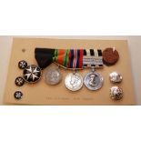 GROUP OF FOUR 2ND WW MEDALS - DEFENCE, W