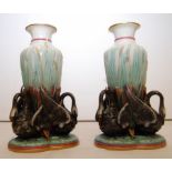 PAIR OF ROYAL WORCESTER PORCELAIN "BLACK