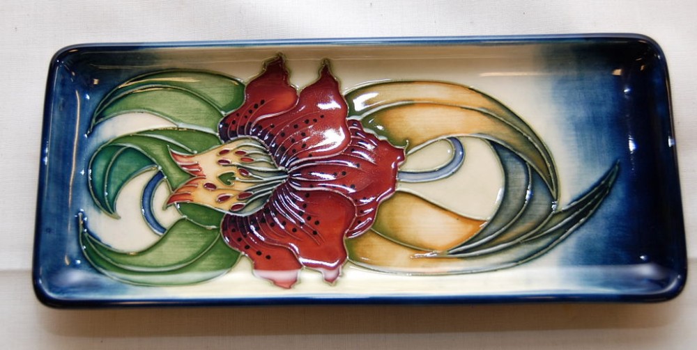 MODERN MOORCROFT RECTANGULAR PIN TRAY, D - Image 2 of 6