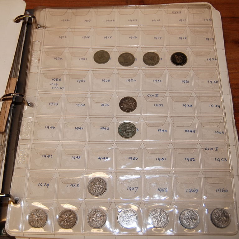 MIXED MAINLY GB COINS IN ALBUM AND LOOSE