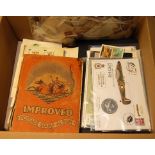 BOX WITH COLLECTION IN TWO ALBUMS AND LO