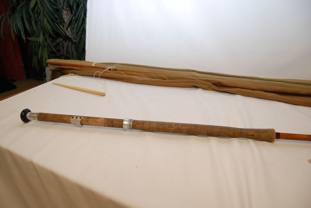 2 ANTIQUE CANE 14' FISHING RODS BY J.S S