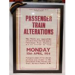 A LMS PASSENGER TRAIN ALTERATIONS POSTER