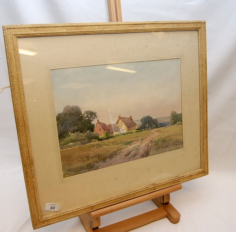 WATERCOLOUR COTTAGE SCENE BEARING SIGNAT - Image 3 of 7