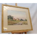 WATERCOLOUR COTTAGE SCENE BEARING SIGNAT