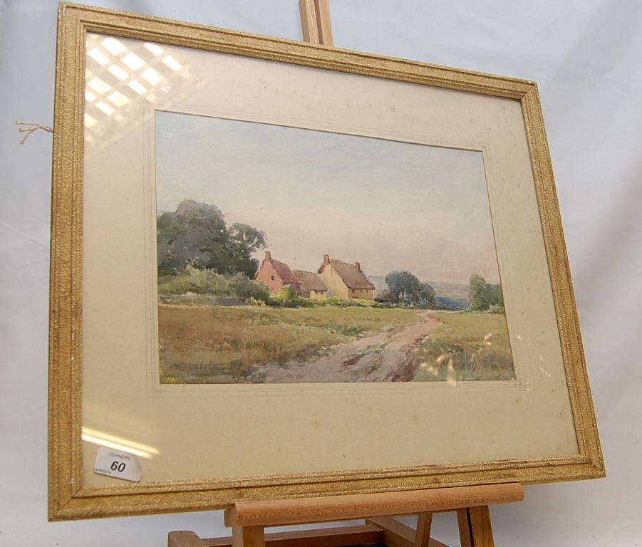 WATERCOLOUR COTTAGE SCENE BEARING SIGNAT - Image 2 of 7