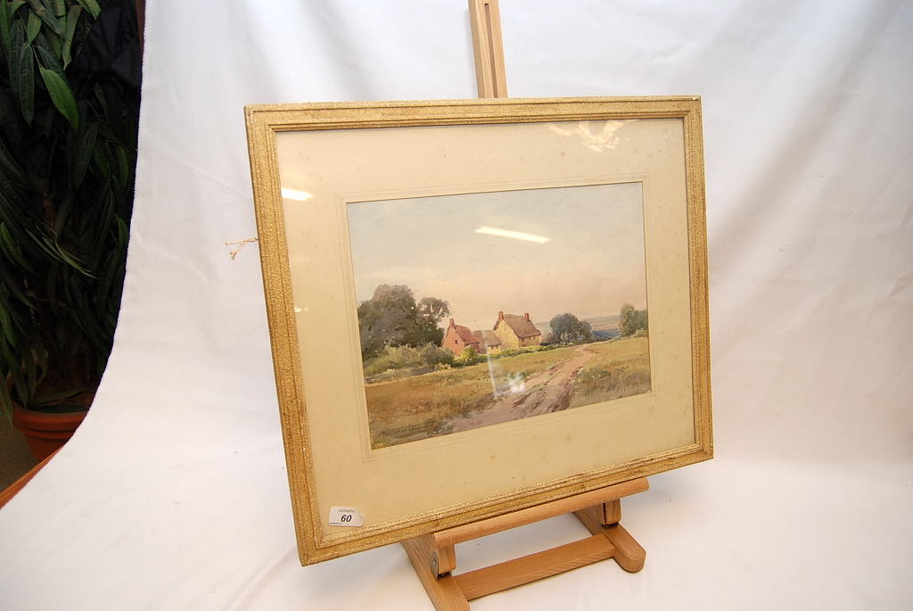 WATERCOLOUR COTTAGE SCENE BEARING SIGNAT - Image 5 of 7