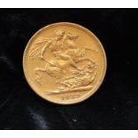 GOLD 1889 FULL SOVEREIGN