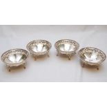 A SET OF FOUR CIRCULAR PIERCED BON BON B