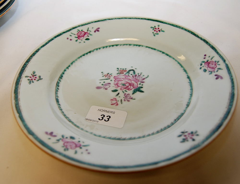 9 CHINESE PLATES C1800 (A/F) - Image 3 of 4