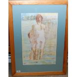 FRAMED PASTEL BEARING SIGNATURE JOHN REA