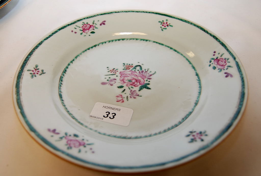 9 CHINESE PLATES C1800 (A/F) - Image 4 of 4