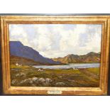 OIL ON BOARD, MUCKISH MOUNTAIN, DONEGAL, BEARING SIGNATURE JAMES HUMBERT CRAIG,