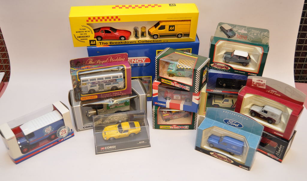 15 MIXED CORGI DIE CAST MODELS INCL.