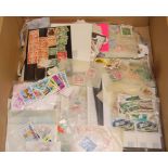 BOX OF ALL WORLD IN PACKETS, TWO STOCKBOOKS OF THEMATICS ETC.